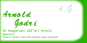 arnold godri business card